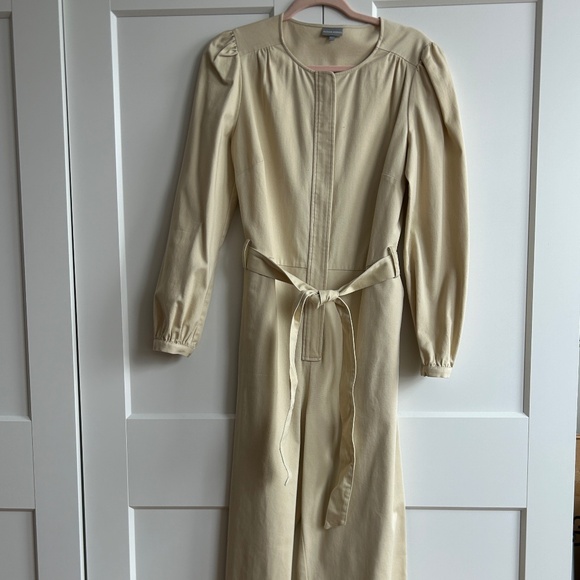 Oliver Bonas Tan Jumpsuit with Tie - Picture 1 of 12